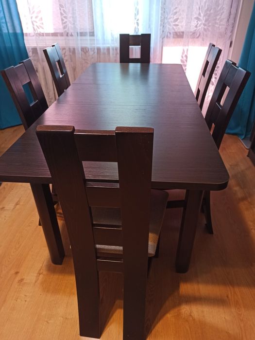 Stół do jadalni, wenge 80x140x180