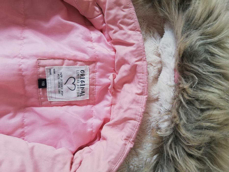Kurtka zimowa dziewczęca parka 110