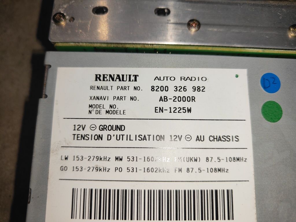 Renault Laguna II amplituner radia Cabasse 8200.326.982 i inne