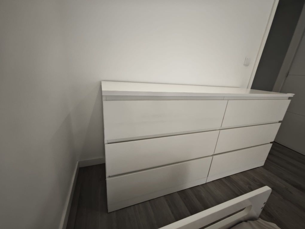 Cómoda 6gavetas MALM IKEA (160x78) c/ gavetas forradas (recolha Braga)