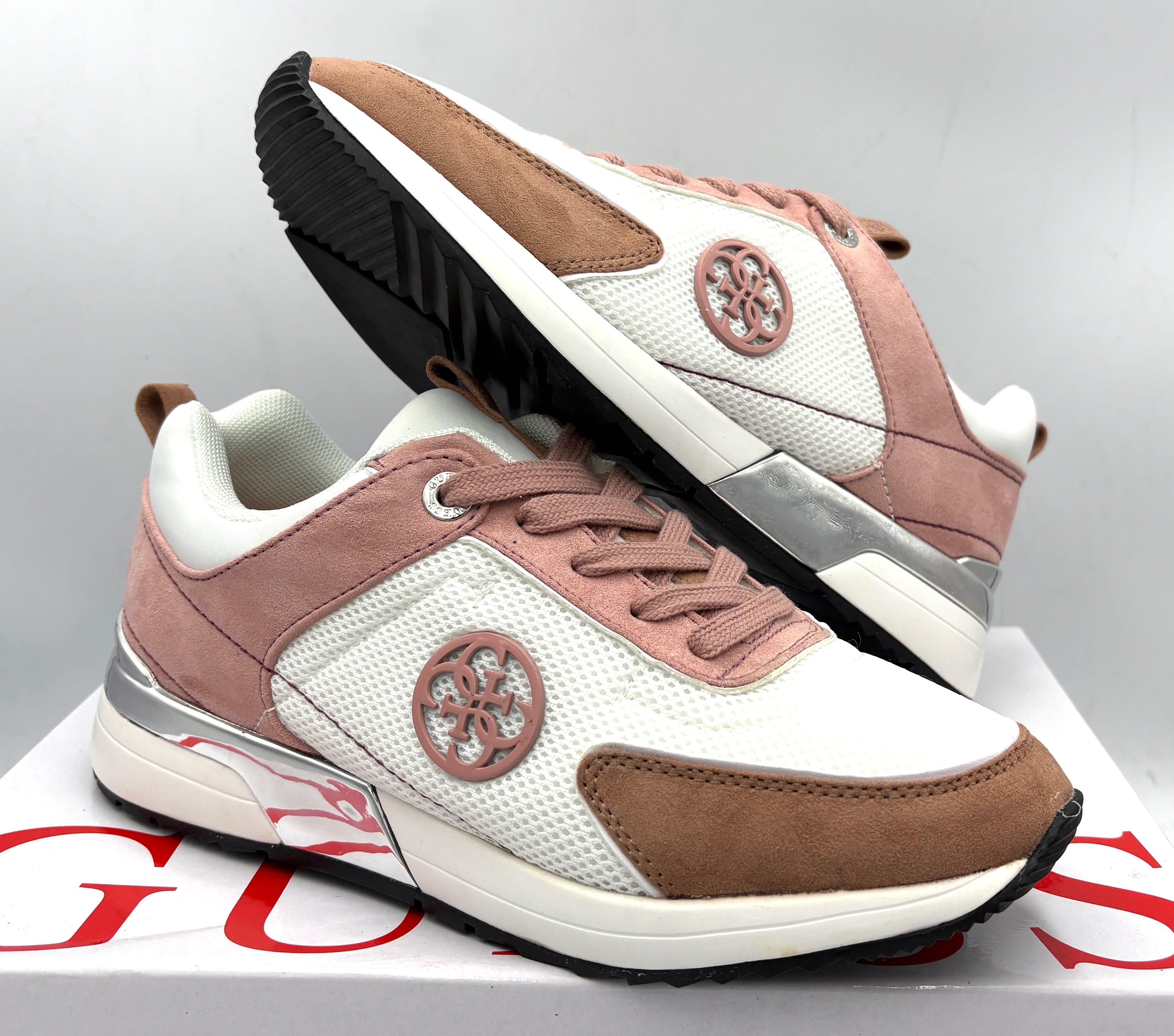 ‼️Nowe oryginalne sneakersy GUESS Marlyn 4 różowe 39 AZ 142