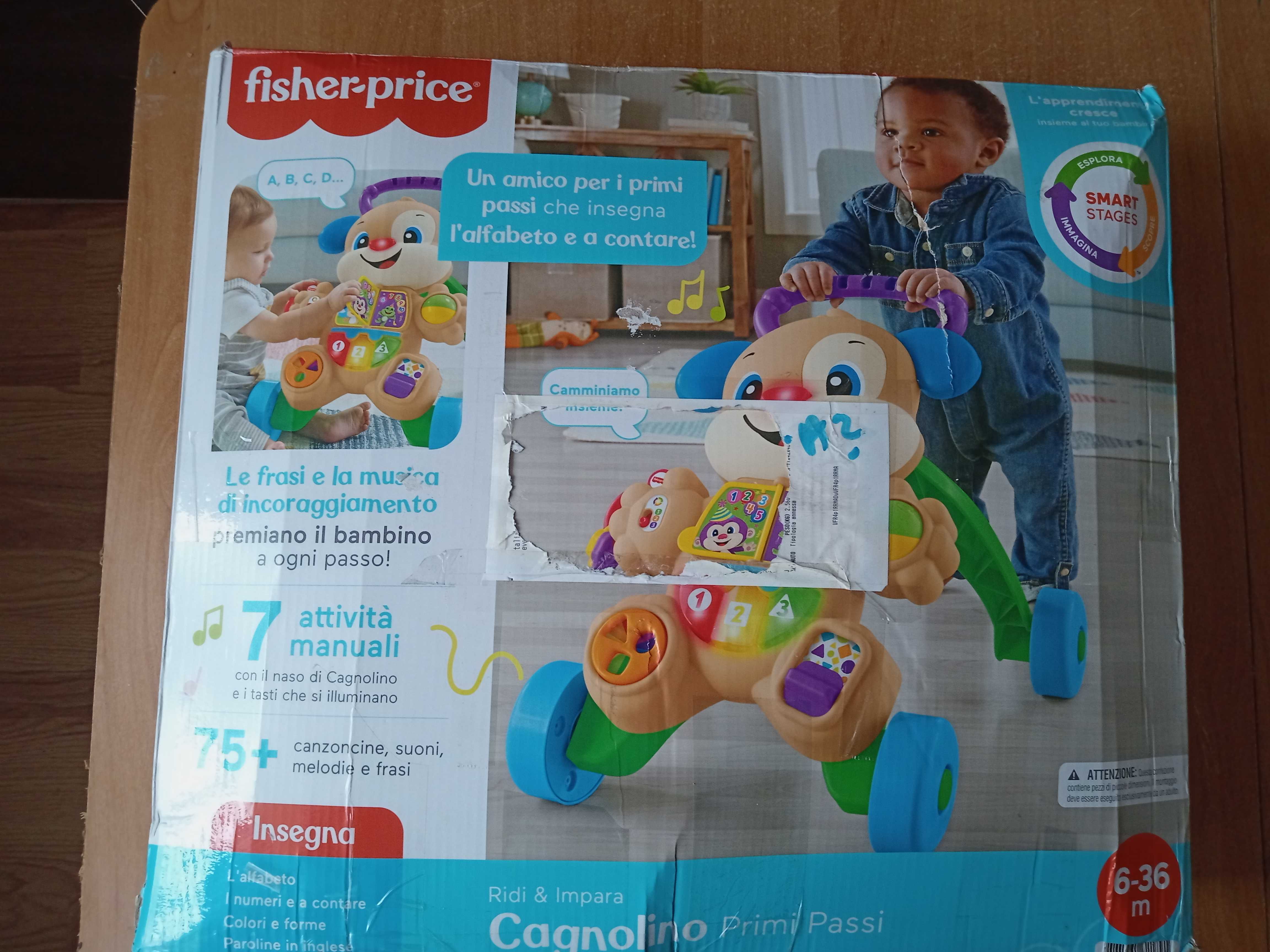 Pchacz Fisher Price Piesek 6 m +