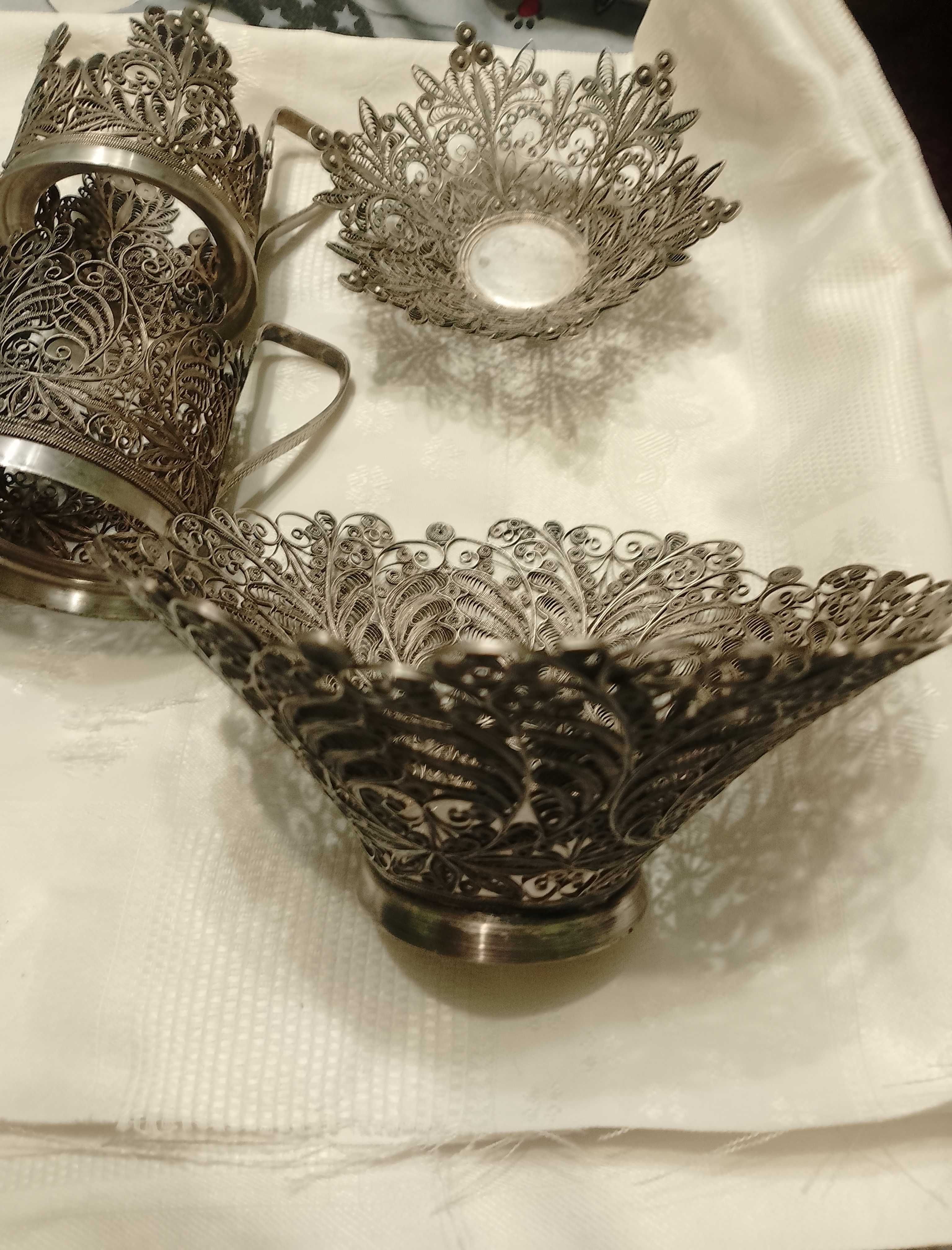 Советский подстаканник мельхиор МНЦ скань