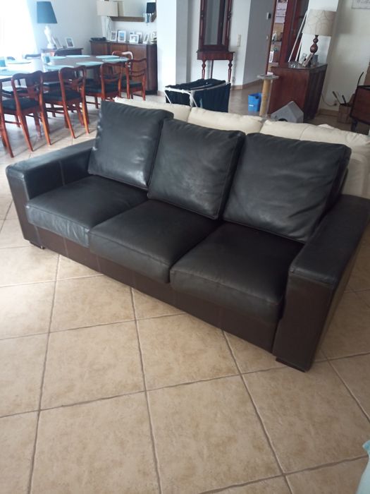 Kanapa skóra  Z funkcja spania  dobry stan  materac nie uzywany