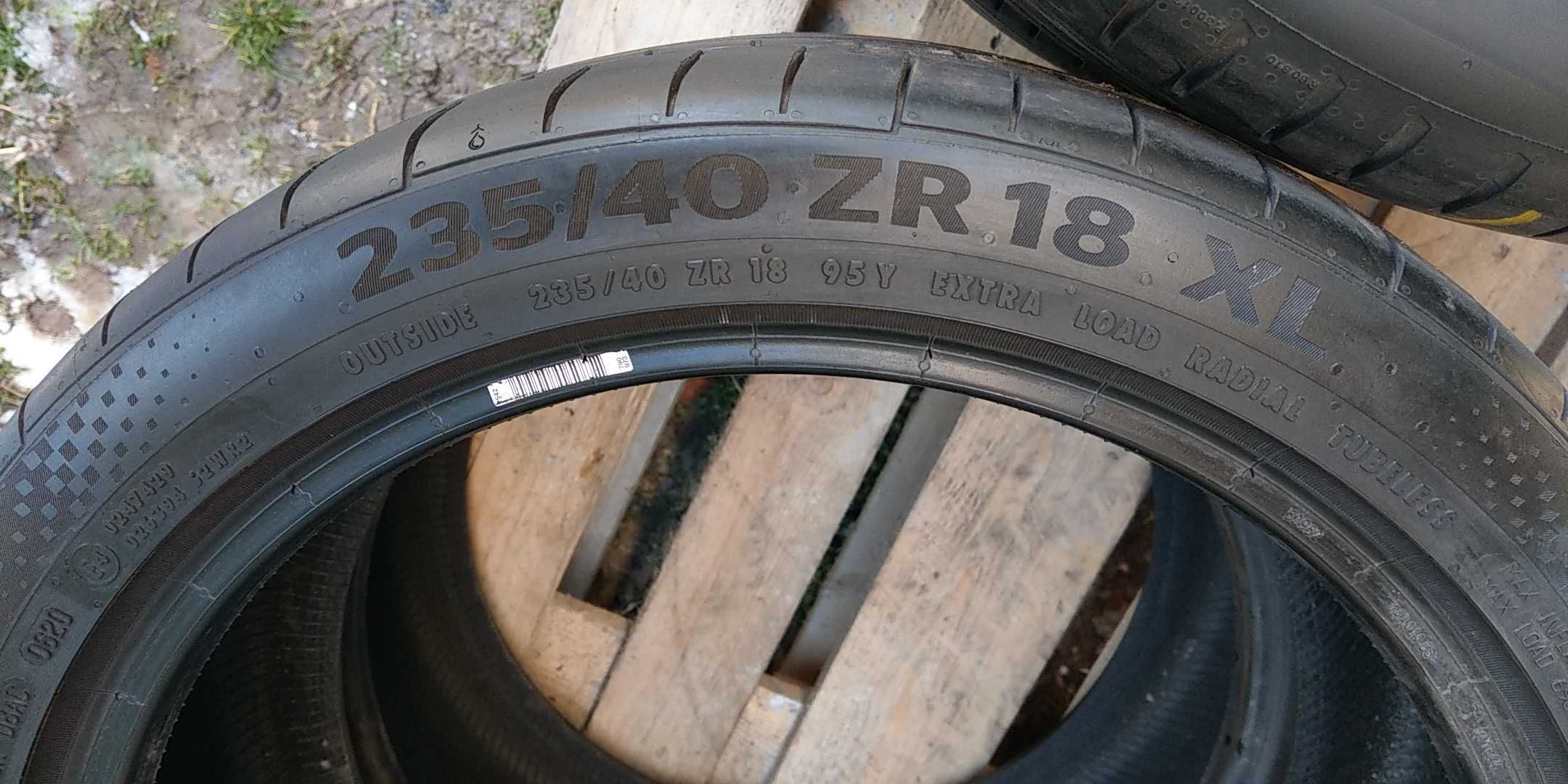 Шини літні 20р CONTINENTAL SportContact6 235/40 R18 5.5mm колеса гума