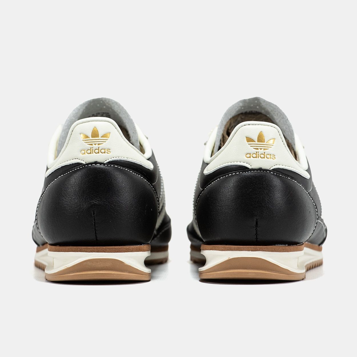 Кроссовки мужские кожаные Adidas SL' 72 Black White 40-45p