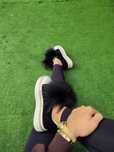 Eleganckie espadryle botki z naturalnym futerkiem