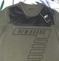 T-shirt khaki nowy rozm S