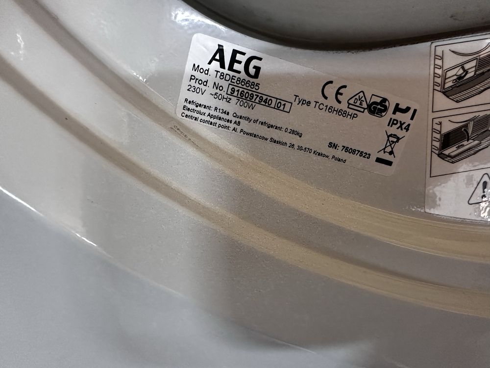 Сушильна машина AEG 8000serie ,привезена з Німеччини.