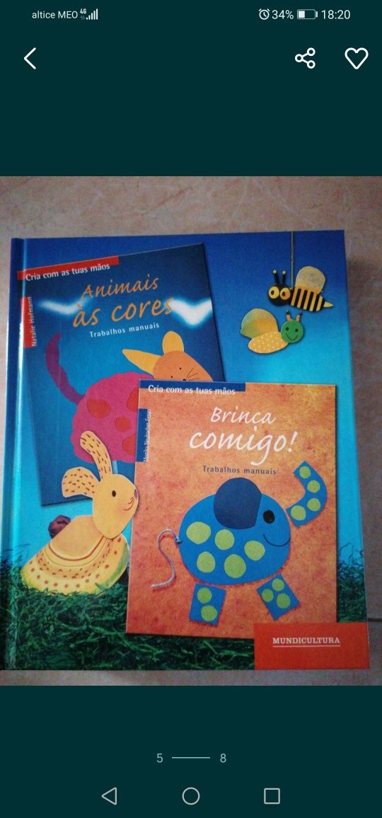 Livros Cria com as tuas mãos