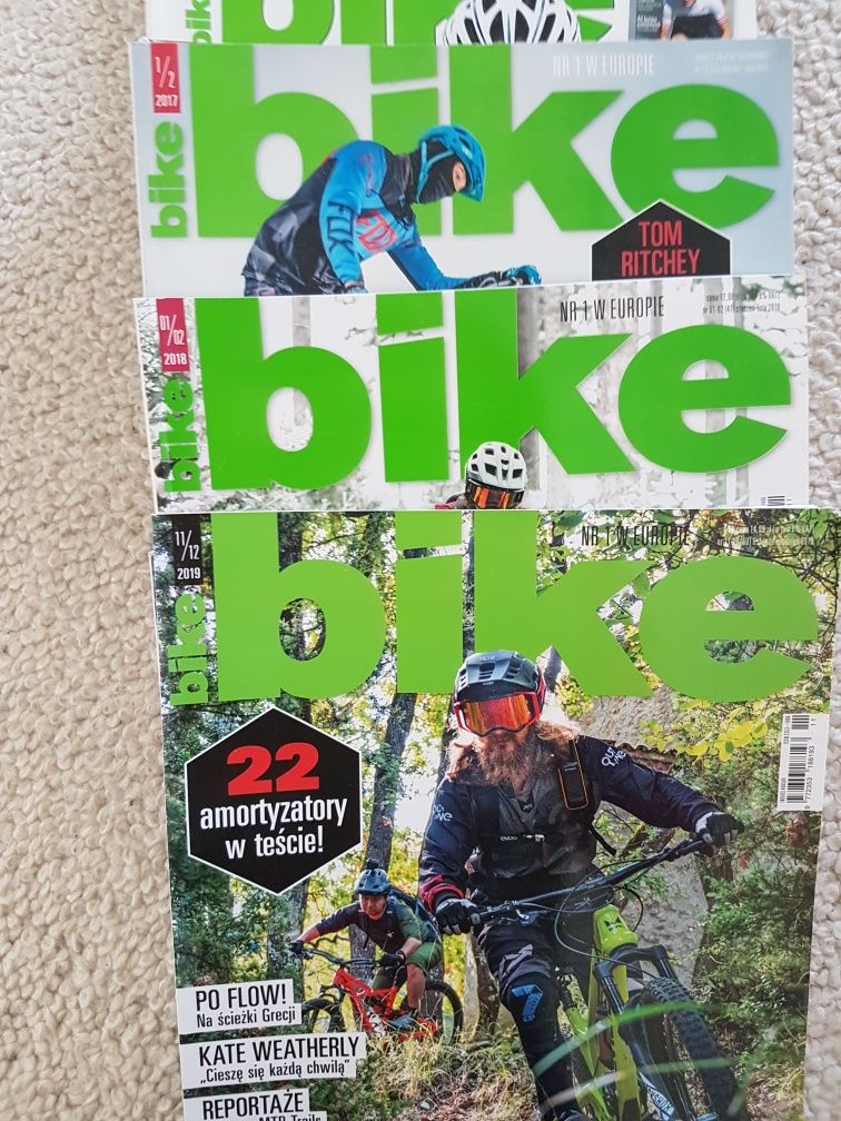 Kolekcjonerskie  czasopisma Bike rocznik 2014 do2019