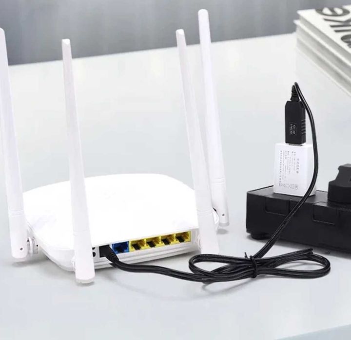 Комплект из 2-х кабелей для роутера от повербанка на 9V и 12V