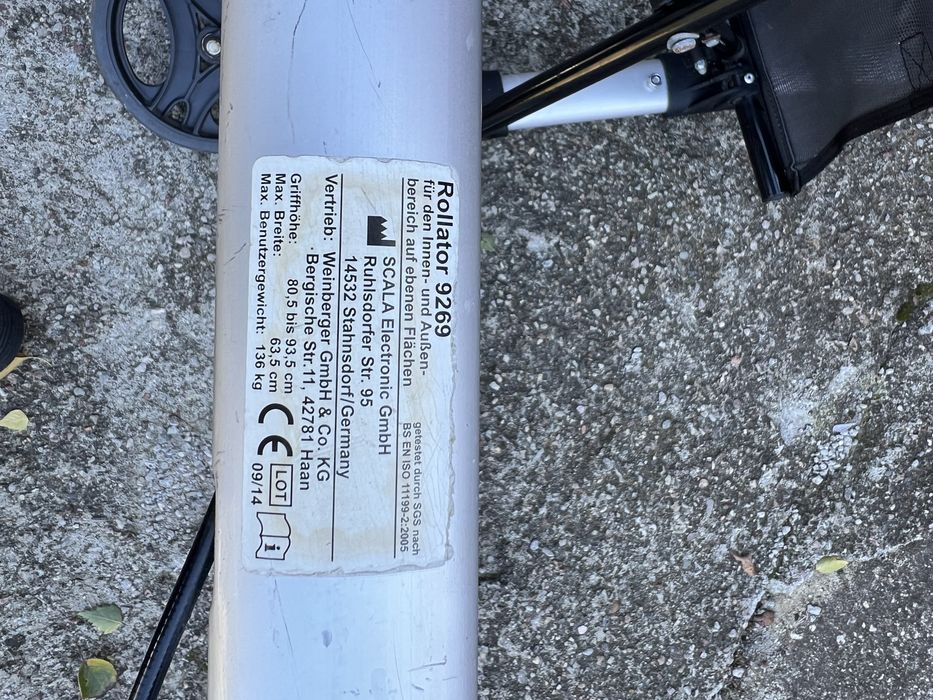 Sprzedam lekki aluminiowy chodzik/pchacz: firmy ROLLATOR