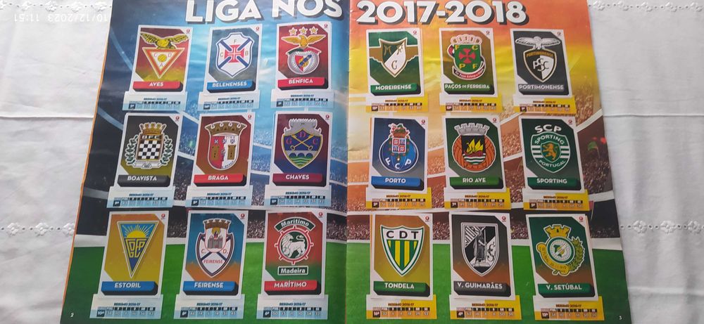 Caderneta Panini COMPLETA Futebol Liga Nos 2017-18