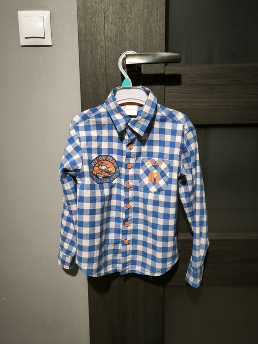 Koszula chłopięca samoloty 2 dusty 104/110