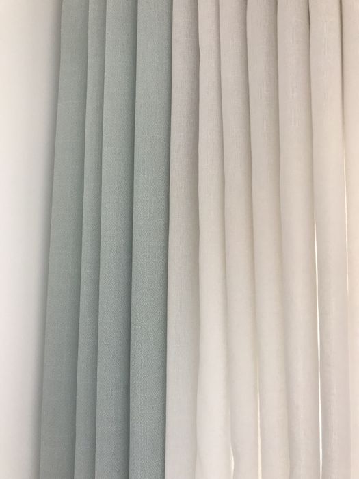 Cortinados Verde Água. Veja os outros dos meus anúncios.