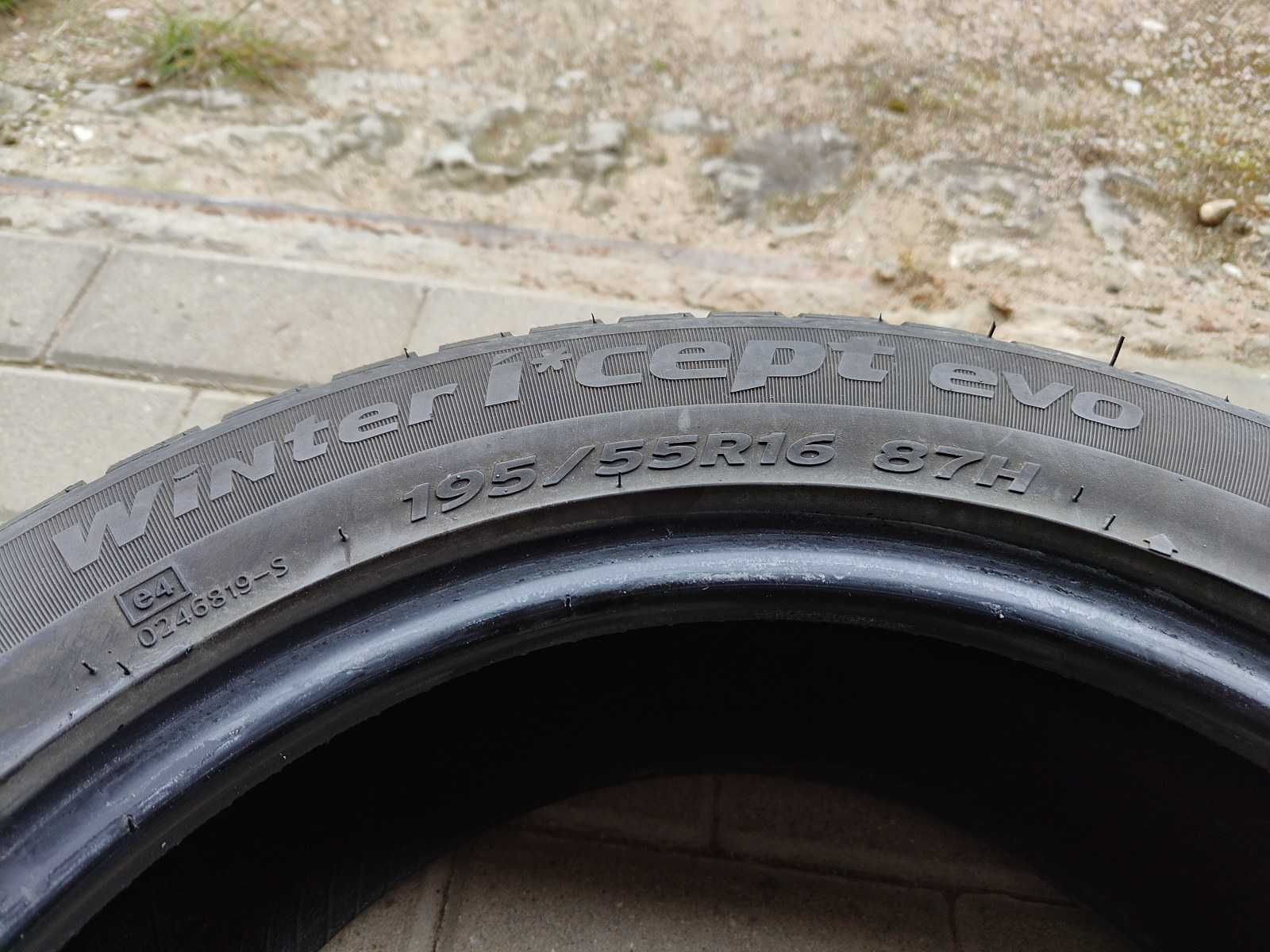 Opony zimowe (kpl 4szt.) HANKOOK Winter i*cept evo 195/55 R16 87H M+S