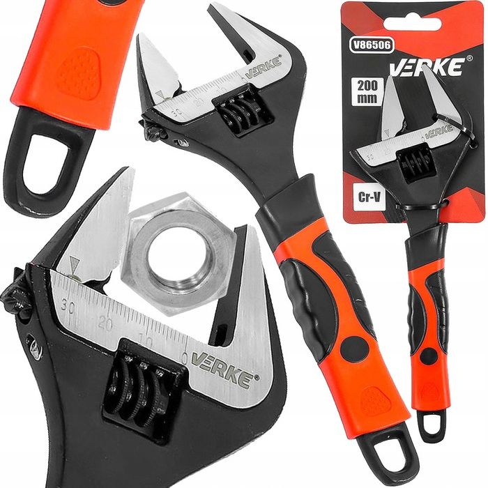 Klucz Nastawny Szwed Szwedzki 200mm Do Rur Hydrauliczny Francuski Fran