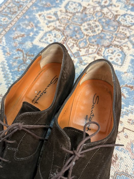 Преміальні замшеві туфлі Santoni Carter