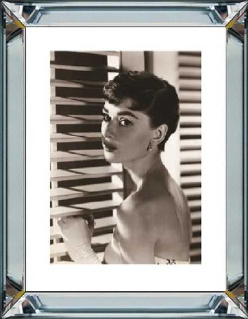 Obraz Audrey Hepburn Roleta rama lustrzana OUTLET -40 %