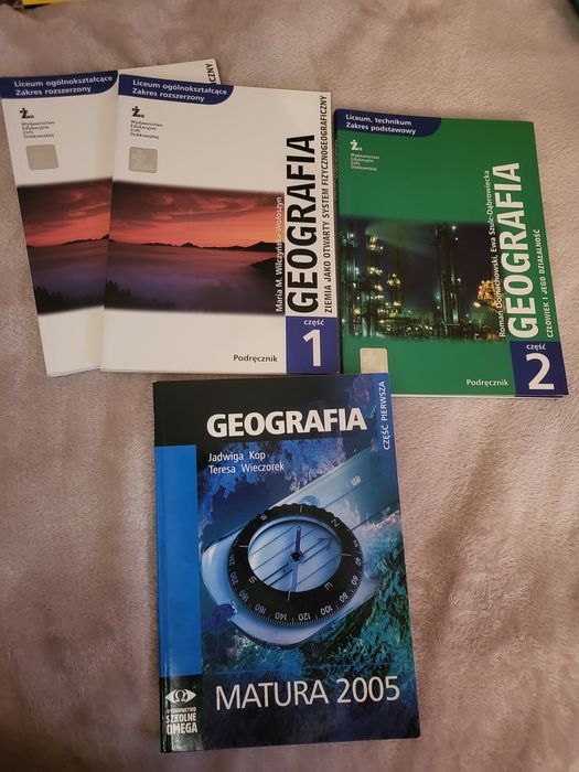 Zestaw podręczników do geografii
