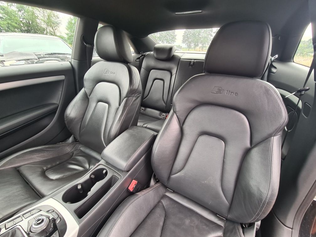 FOTELE Sline skórzane siedzenia skóra wnętrze Audi A5 8T Coupe 2009r