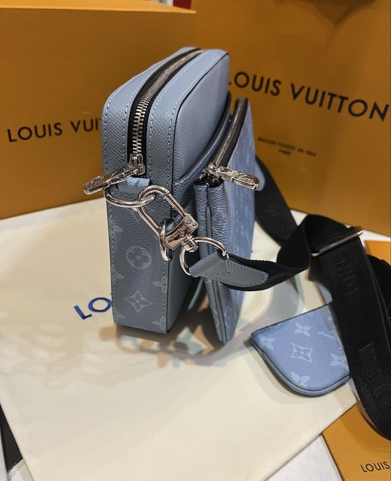Сумка мужская Louis Vuitton Trio Messenger чип NFC Люкс