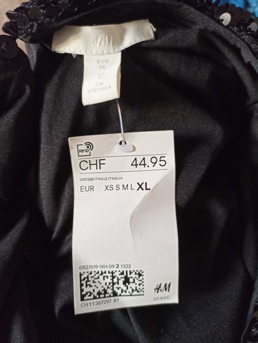 Чорна оксамитова сукня з лелітками H&M плюс сайз XL 52-54 розмір