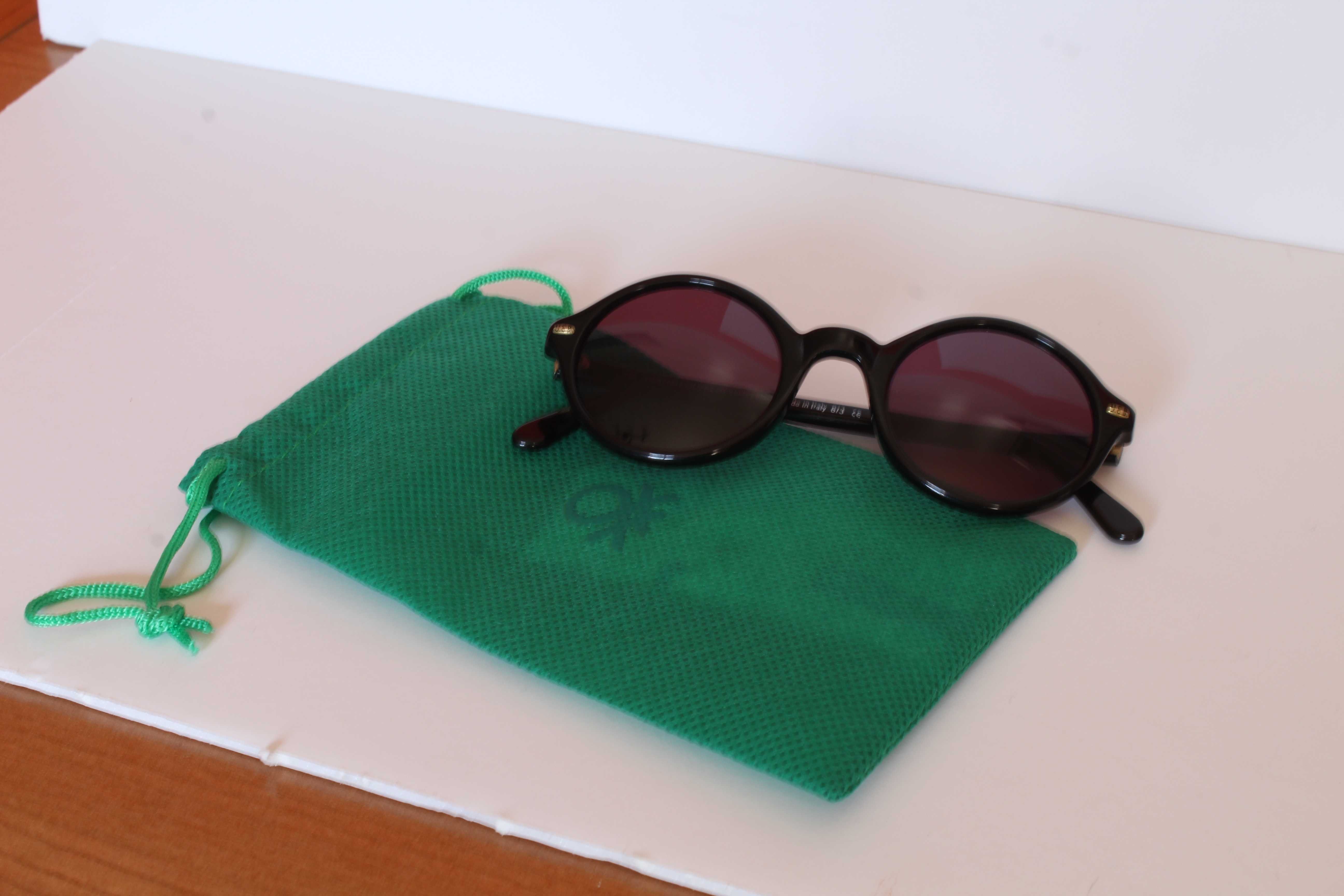 Óculos de Sol Autênticos Vintage - Benetton - Made in Italy
