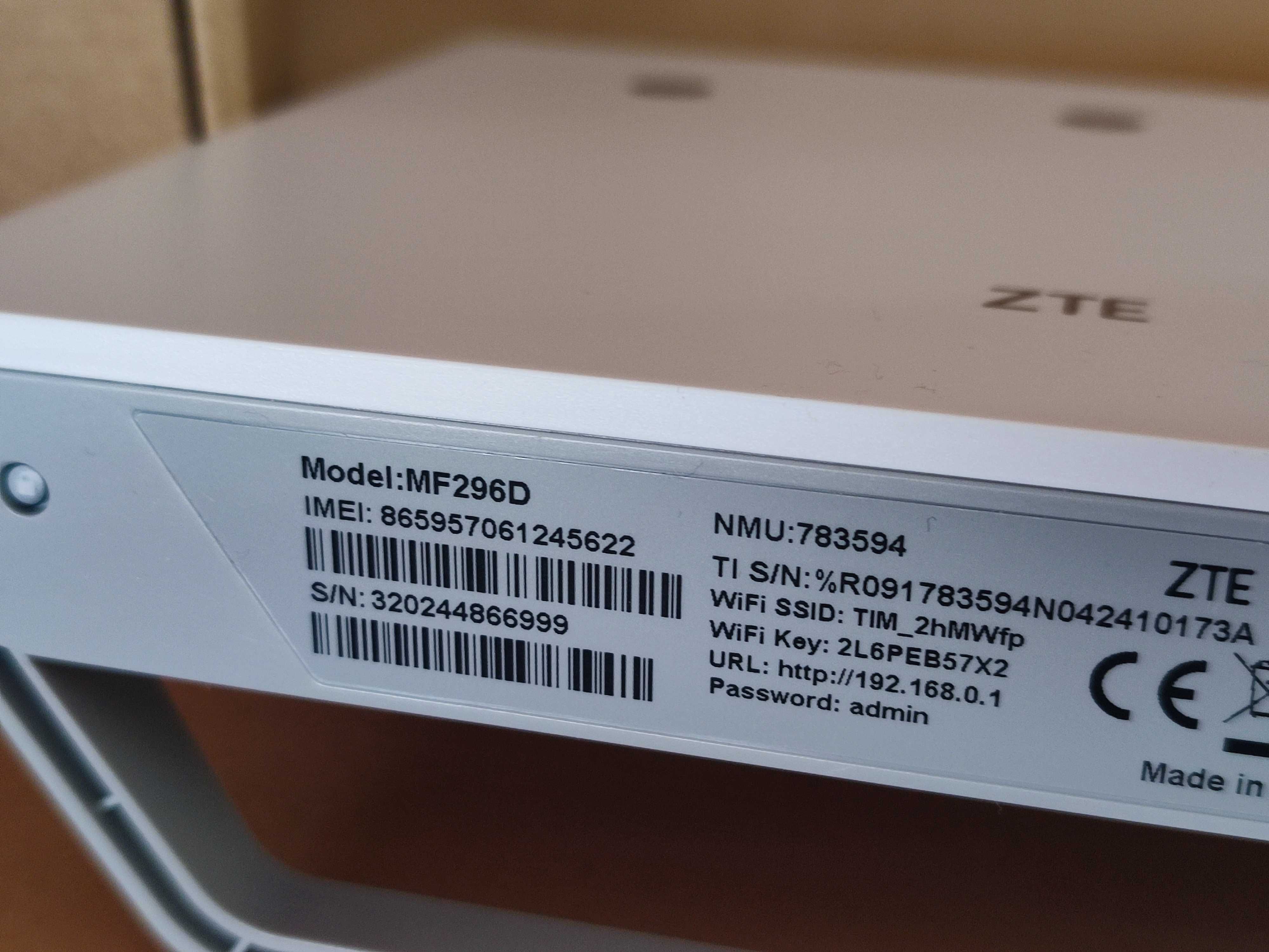 Modem 4G ZTE MF296D - Router