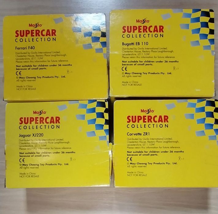 Lote de 4 miniaturas da Maisto