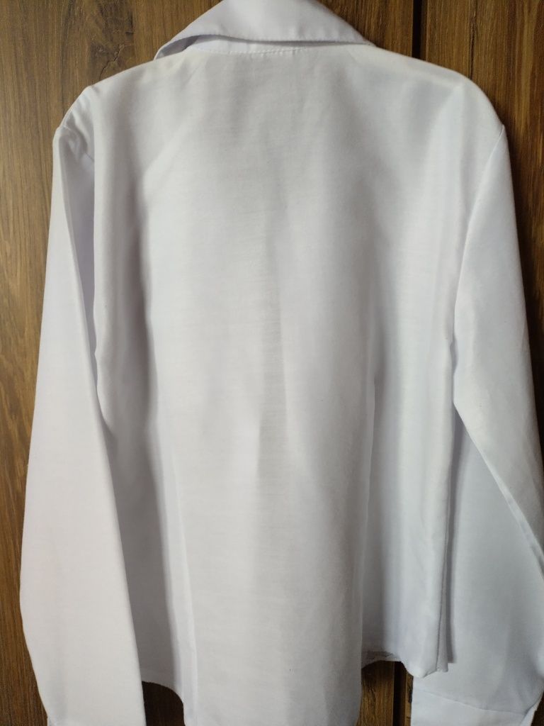 Biała bluzka galowa 140-146