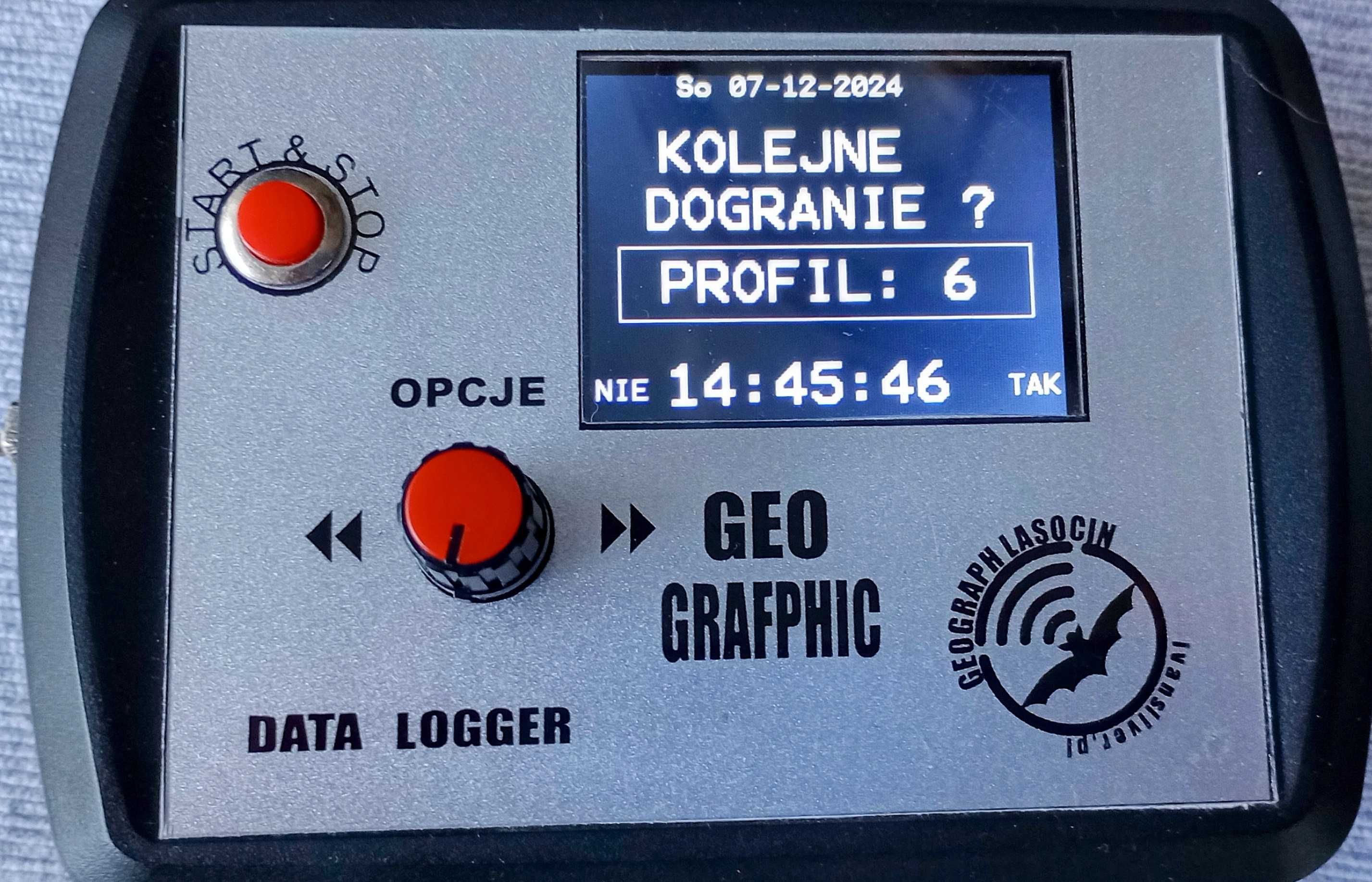 Data Logger GPS rejestrator cyfrowy do wykrywaczy i magnetometrów