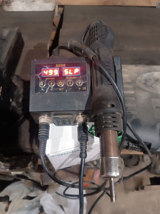 Паяльная станция 2 в 1 (паяльник + фен)