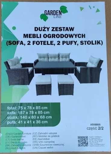 Zestaw Mebli Ogrodowych