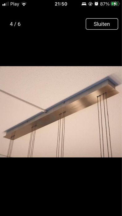 Lampa widzaca LED nad stół, stal nierdzewna, klosze