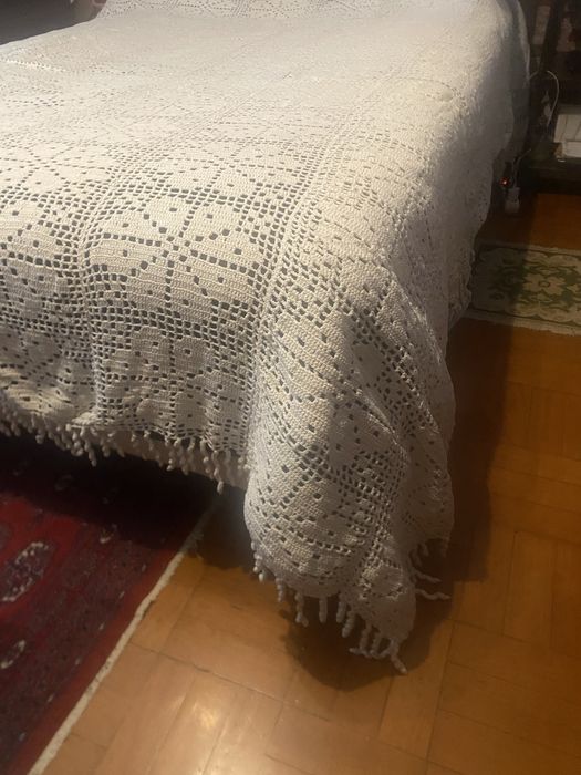 Colcha croche feita a mao