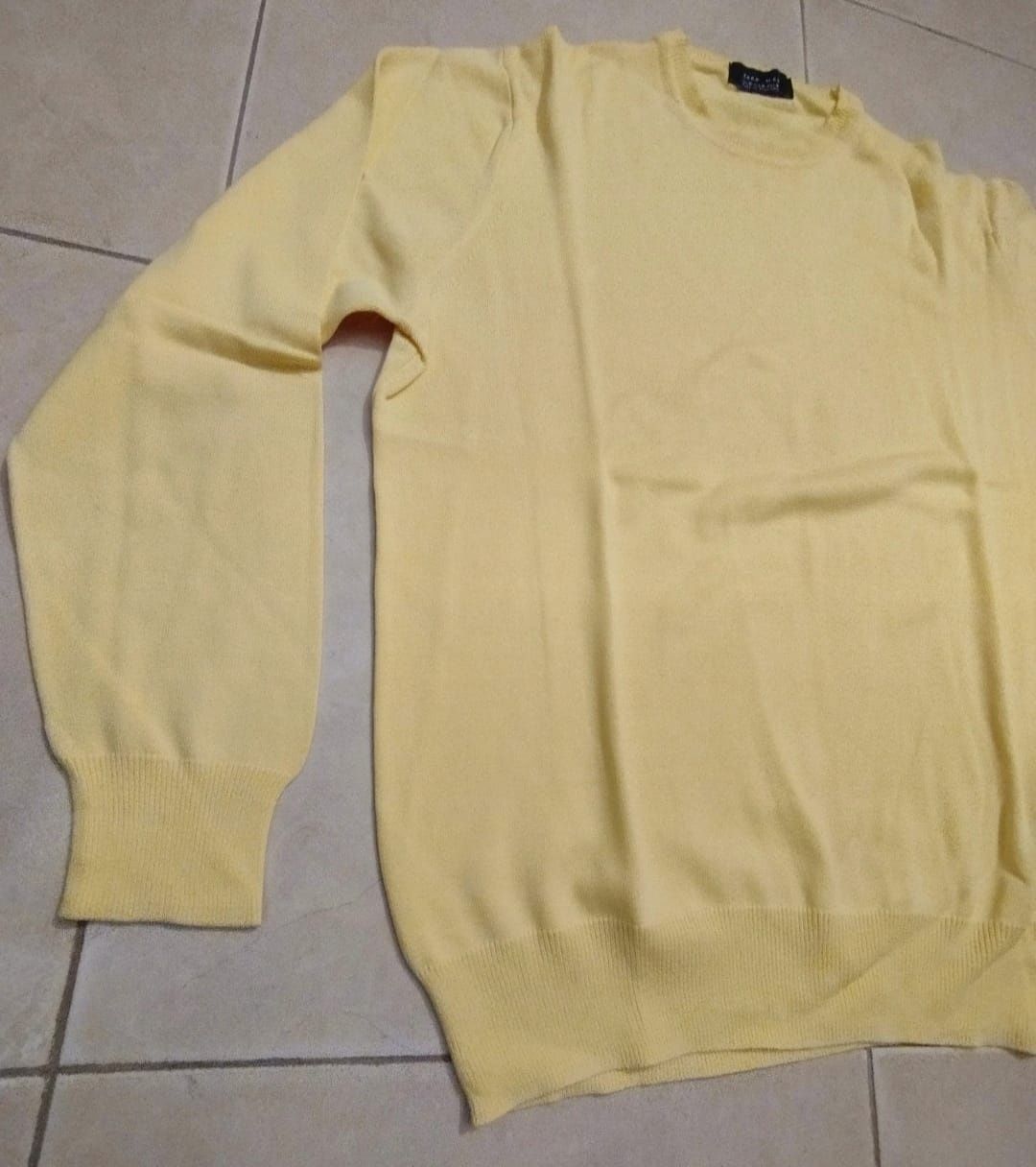 Camisola Amarela Homem Zara