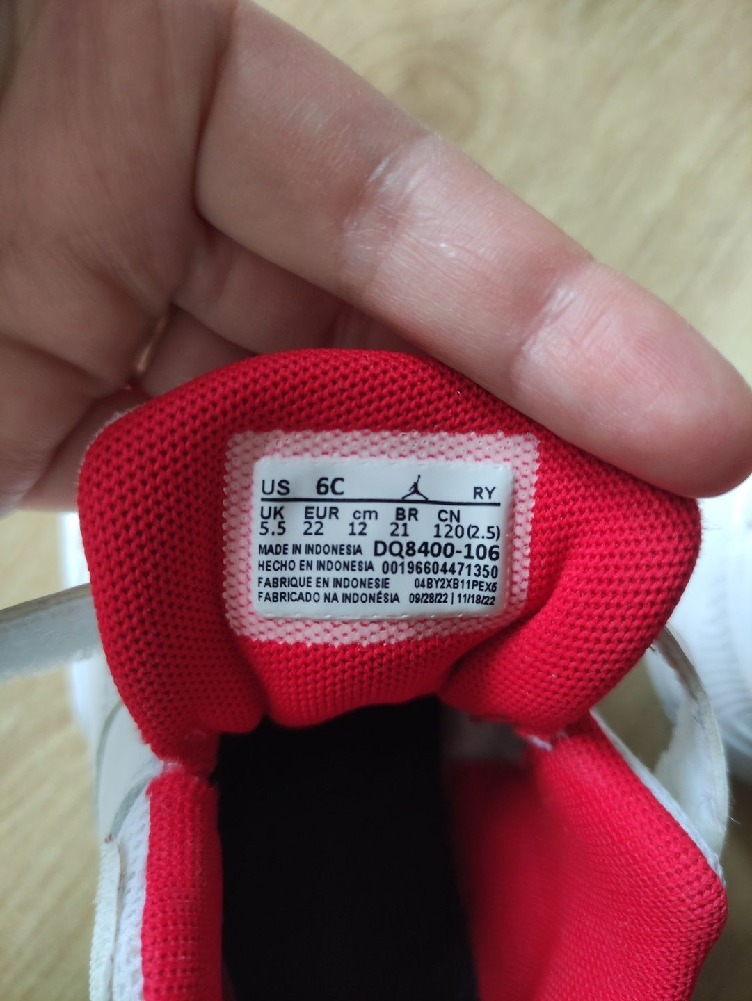 детские кроссовки Nike Jordan,оригинал,модель 2022 года, р.21