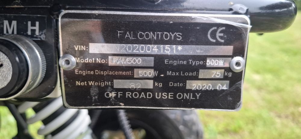 Quad elektryczny RAM 500, 48V 1500W