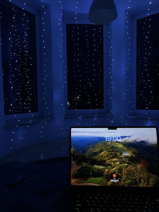 Гірлянда штора до павербанку/ розетки