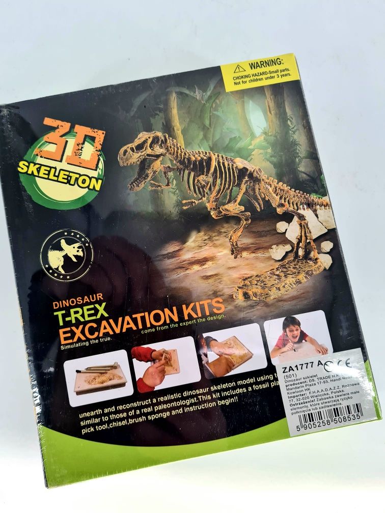Kreatywny zestaw Wykopaliska Szkielet Dinozaur T-rex nowe