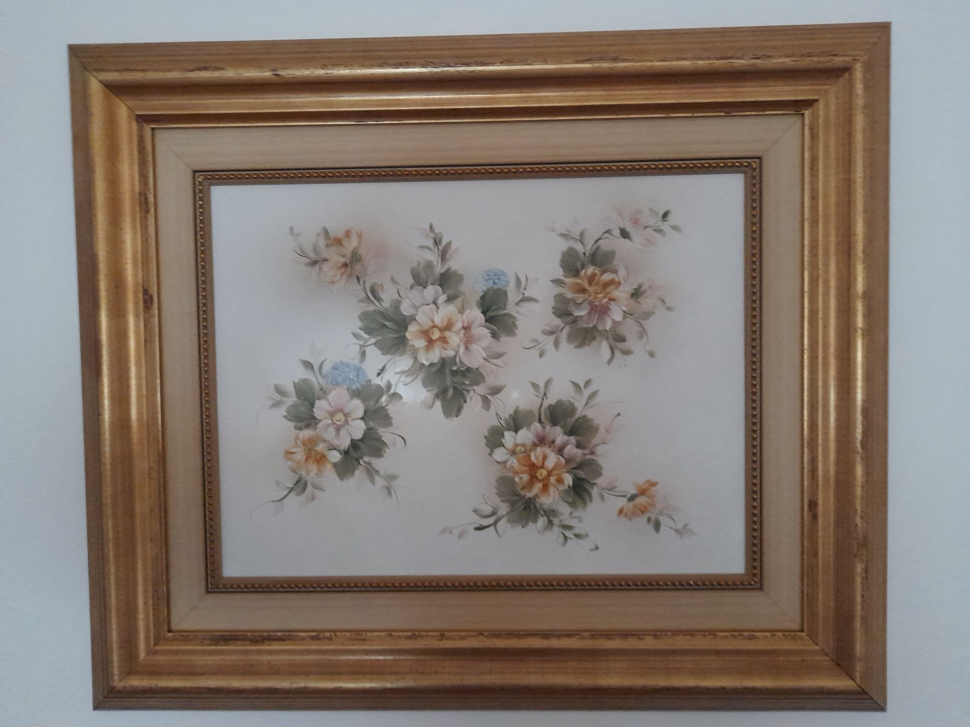 Quadro de porcelana pintado à mão