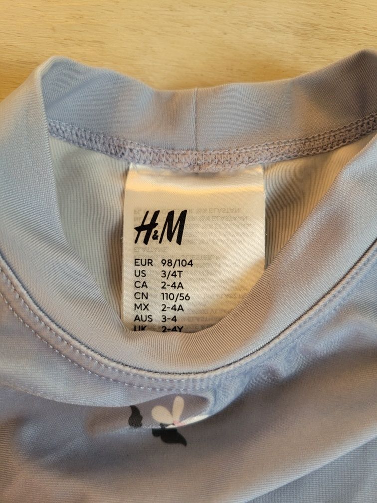 Bluzka bluzeczka kąpielowa ochrona UV H&M rozm. 98/104