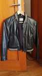Casaco pele Salsa azul escuro motard tamanho S