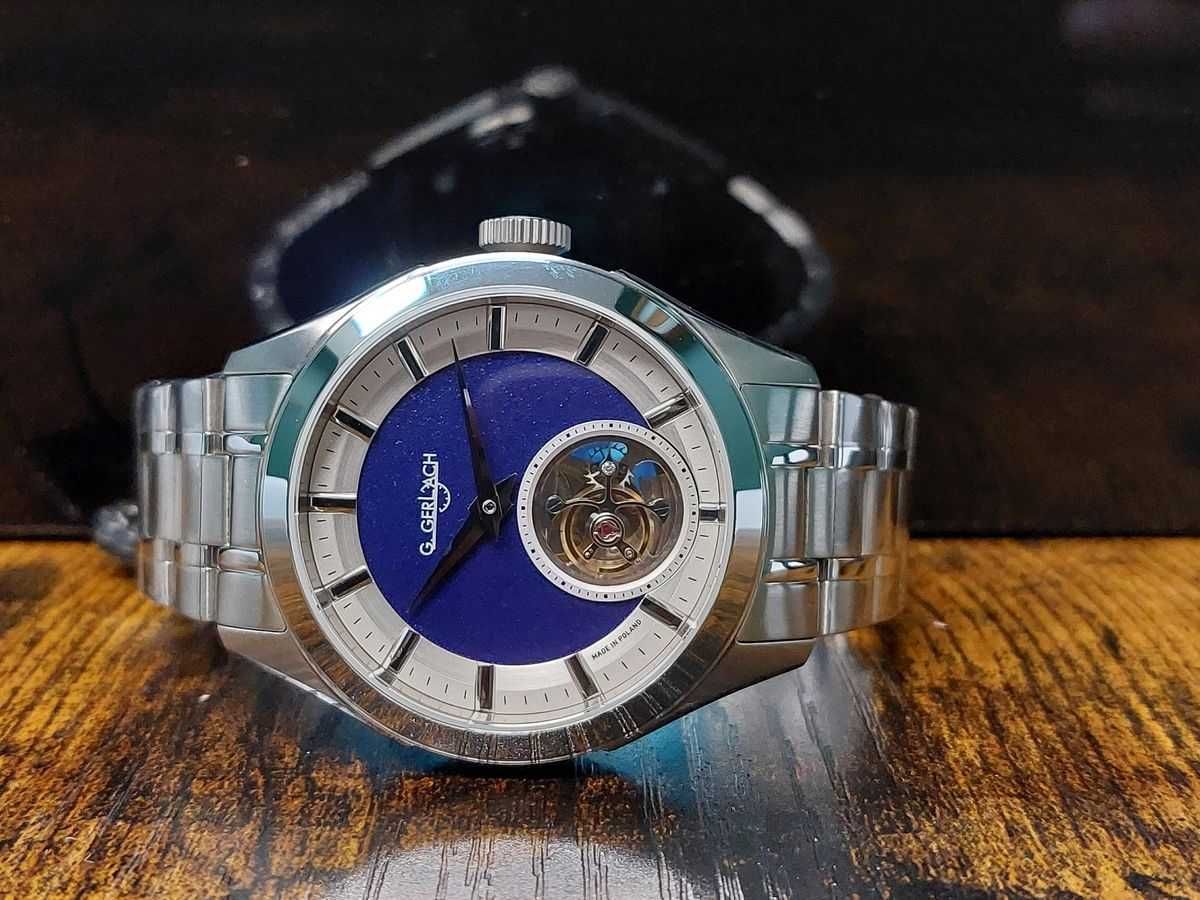 Zegarek męski marsz. Józef Piłsudski tourbillion. G.Gerlach NOWY.