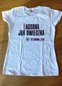 Koszulka t-shirt napis damska Fruit of the Loom M Łagodna jak owieczka