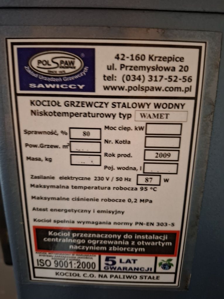 Kocioł grzewczy PolSpaw