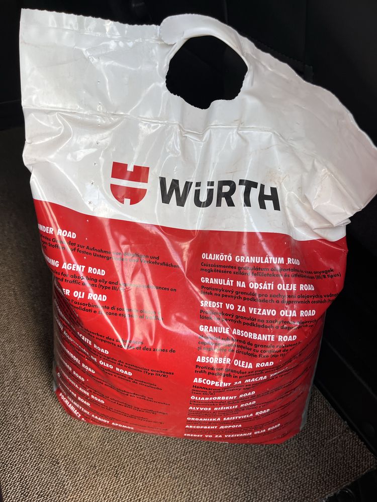 WURTH sorbent_pochłaniacz oleju_Granulat 10KG 20L