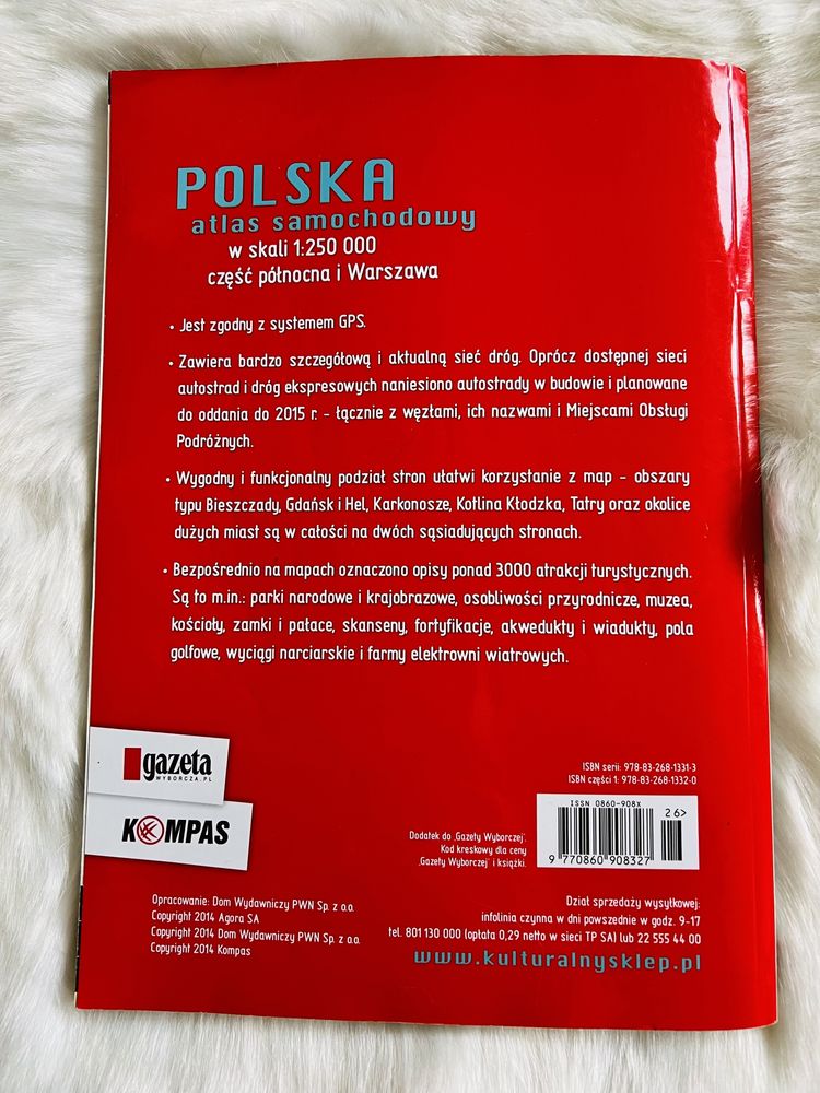 Atlas samochodowy GPS Warszawa Polska